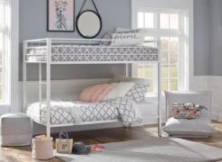 Broshard Twin Over Twin Bunk Bed (White)