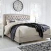 Jerary Light Gray Upholstered Bed