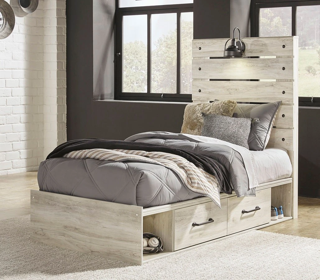 Cambeck Youth Panel Bed W/ Side Storage 3 Cambeck Youth Panel Bed W/ Side Storage - Image 3