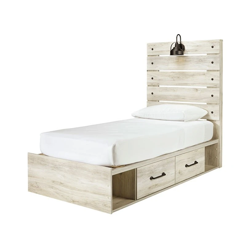 Cambeck Youth Panel Bed W/ Side Storage 1 Cambeck Youth Panel Bed W/ Side Storage