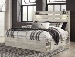 Cambeck Panel Bed W/ Side Storage -Signature Design by Ashley B192 57 54 160 B100 13 bed side str 3