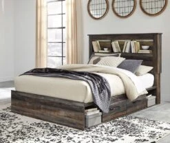 Drystan Bookcase Bed W/ Side Storage