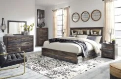Drystan Bookcase Bedroom Set W/ Side Storage -Signature Design by Ashley B211 65 54 160 96 br set bcs side str 2