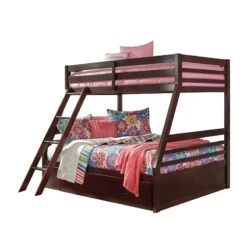 Halanton Twin Over Full Bunk Bed -Signature Design by Ashley B328 58P 58R twin full bunk bed 4 1