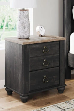 Nanforth Panel Bed -Signature Design by Ashley B3670 92 nightstand 1