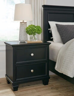 Lanolee Panel Bed -Signature Design by Ashley B687 92 nightstand 1 2