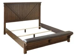 Lakeleigh Panel Bed W/ Bench Footboard -Signature Design by Ashley B718 157 154 96 bed 4