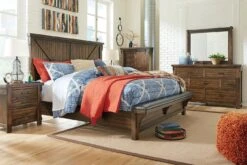 Lakeleigh Panel Bedroom Set W/ Bench Footboard Bed -Signature Design by Ashley B718 157 154 96 br set 2