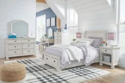 Robbinsdale Youth Sleigh Storage Bedroom Set -Signature Design by Ashley B742 53 52S 183 br set 2