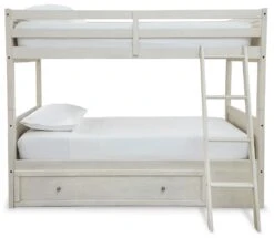 Robbinsdale Twin Over Twin Bunk Bed W/ Under Bed Storage -Signature Design by Ashley B742 59 50 bunk bed 3