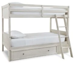 Robbinsdale Twin Over Twin Bunk Bed W/ Under Bed Storage -Signature Design by Ashley B742 59 50 bunk bed 4