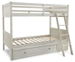 Robbinsdale Twin Over Twin Bunk Bed W/ Under Bed Storage -Signature Design by Ashley B742 59 50 bunk bed 5