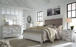 Kanwyn Upholstered Panel Bedroom Set -Signature Design by Ashley B777 157 54 96 br set 1