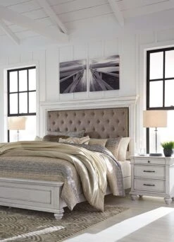 Kanwyn Upholstered Panel Bedroom Set -Signature Design by Ashley B777 157 54 96 br set 5
