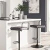 Strumford Tall Swivel Stool (Smoke Gray) (Set Of 2)