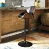 Adjustable Swivel Barstool (Black)