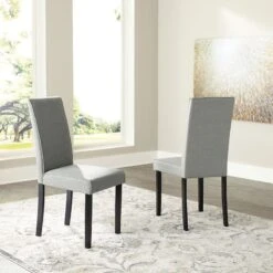 Kimonte Gray Side Chair (Set Of 2)