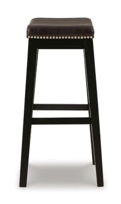 Lemante Dark Brown Tall Upholstered Barstool (Set Of 2) 7 Lemante Dark Brown Tall Upholstered Barstool (Set Of 2) -Signature Design by Ashley D270 130 barstool 4