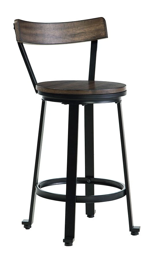 Melenski Swivel Barstool (Set Of 2) 4 Melenski Swivel Barstool (Set Of 2) - Image 4