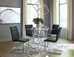 Madanere Dining Room Set W/ Black Chairs -Signature Design by Ashley D275 15 D275 01 set 1