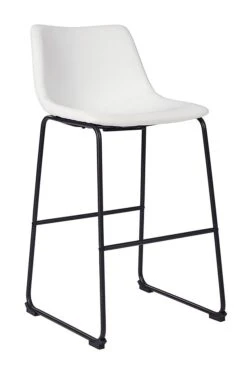Centiar White Tall Upholstered Barstool (Set Of 2) -Signature Design by Ashley D372 730 barstool 3