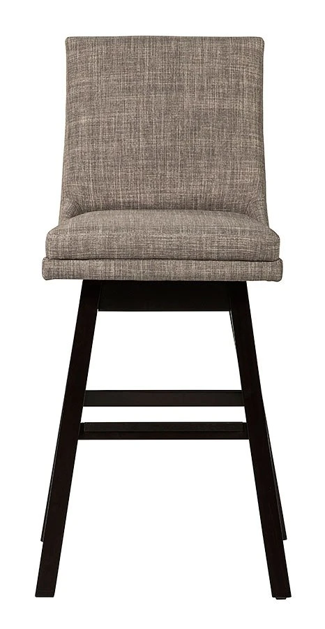 Tallenger Light Gray Tall Upholstered Swivel Barstool (Set Of 2) 2 Tallenger Light Gray Tall Upholstered Swivel Barstool (Set Of 2) - Image 2