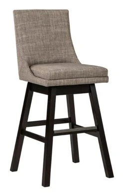 Tallenger Light Gray Tall Upholstered Swivel Barstool (Set Of 2) 6 Tallenger Light Gray Tall Upholstered Swivel Barstool (Set Of 2) -Signature Design by Ashley D380 430 barstool 3