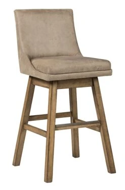 Tallenger Beige Tall Upholstered Swivel Barstool (Set Of 2) 6 Tallenger Beige Tall Upholstered Swivel Barstool (Set Of 2) -Signature Design by Ashley D380 530 barstool 3