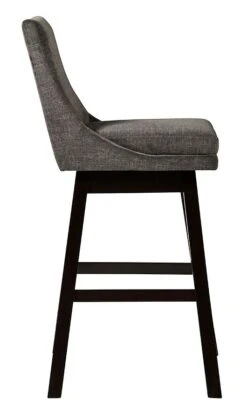 Tallenger Dark Gray Tall Upholstered Swivel Barstool (Set Of 2) -Signature Design by Ashley D380 630 barstool 4