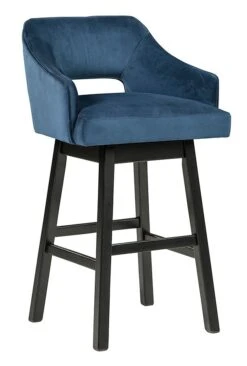 Tallenger Blue Tall Upholstered Swivel Barstool (Set Of 2) -Signature Design by Ashley D380 830 barstool 3