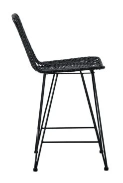 Angentree Black Barstool (Set Of 2) -Signature Design by Ashley D434 124 barstool 7