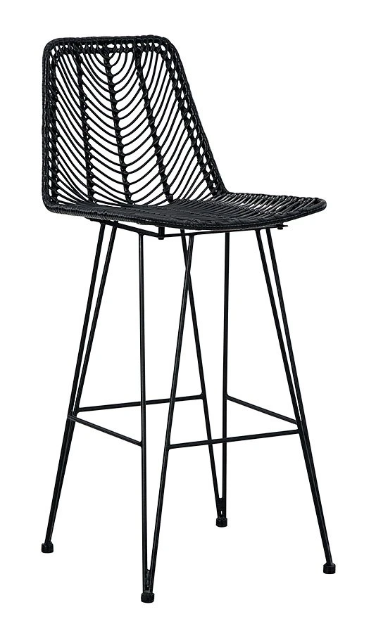 Angentree Black Tall Barstool (Set Of 2) 3 Angentree Black Tall Barstool (Set Of 2) - Image 3