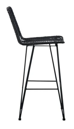 Angentree Black Tall Barstool (Set Of 2) 8 Angentree Black Tall Barstool (Set Of 2) -Signature Design by Ashley D434 130 barstool 4