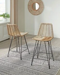Angentree Natural Barstool (Set Of 2)