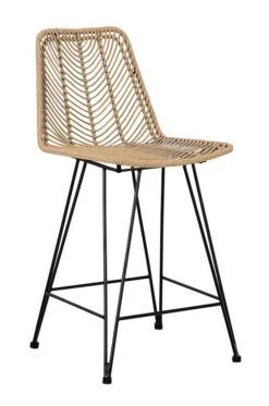 Angentree Natural Barstool (Set Of 2) -Signature Design by Ashley D434 224 barstool 5