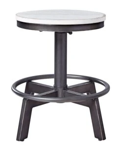 Torjin Vintage White Swivel Stool (Set Of 2) -Signature Design by Ashley D440 224 stool 4