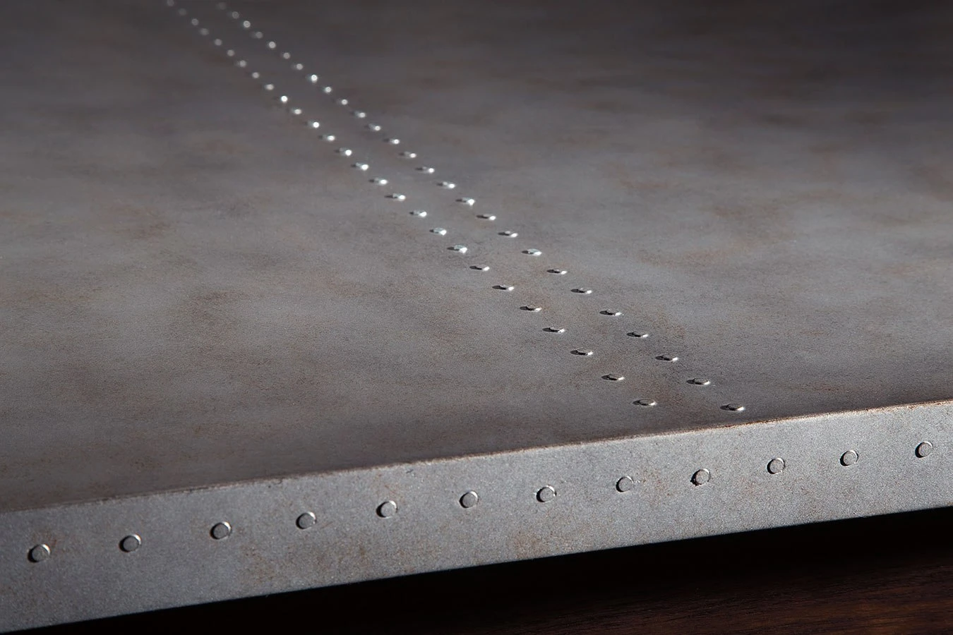 Larchmont Faux Tin Top Dining Table 2 Larchmont Faux Tin Top Dining Table - Image 2