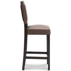 Benmara Brown Tall Upholstered Barstool (Set Of 2) -Signature Design by Ashley D466 230 barstool 5