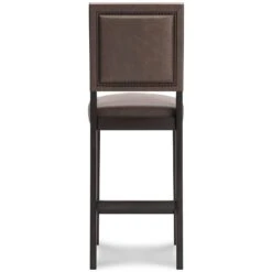 Benmara Brown Tall Upholstered Barstool (Set Of 2) -Signature Design by Ashley D466 230 barstool 6