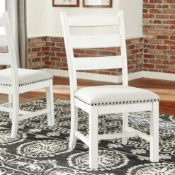 Valebeck Rectangular Dining Room Set 17 Valebeck Rectangular Dining Room Set -Signature Design by Ashley D546 01 side chair 2