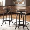 Valebeck Tall Swivel Barstool (Set Of 2)
