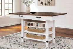 Valebeck Counter Height Storage Table