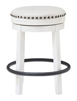 Valebeck White Swivel Stool -Signature Design by Ashley D546 324 stool 4
