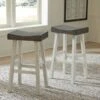 Glosco Antique White And Brown Tall Stool (Set Of 2)