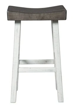 Glosco Antique White And Brown Tall Stool (Set Of 2) -Signature Design by Ashley D548 430 barstool 3