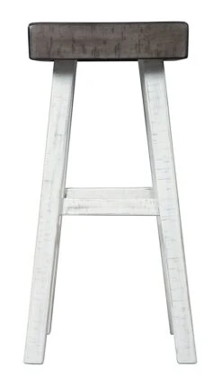 Glosco Antique White And Brown Tall Stool (Set Of 2) -Signature Design by Ashley D548 430 barstool 5