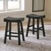 Glosco Antique Black Stool (Set Of 2)