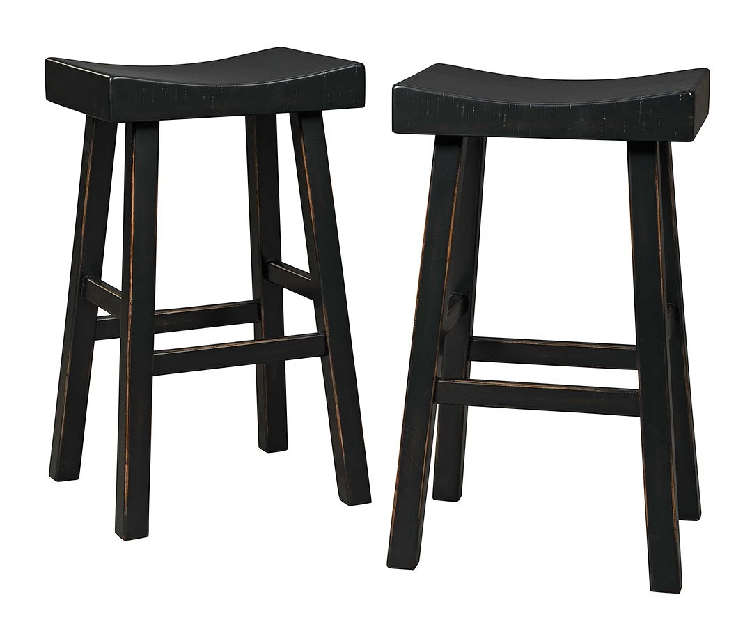 Glosco Antique Black Tall Stool (Set Of 2) 2 Glosco Antique Black Tall Stool (Set Of 2) - Image 2