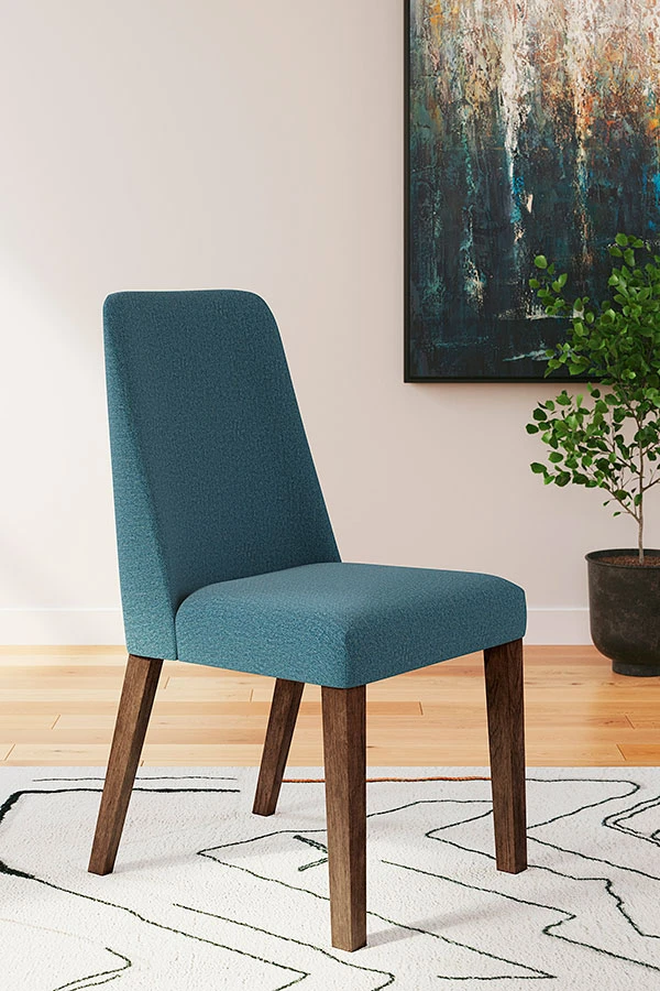 Lyncott Blue Side Chair (Set Of 2) 2 Lyncott Blue Side Chair (Set Of 2) - Image 2