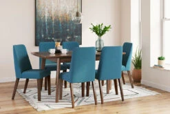 Lyncott Dining Room Set W/ Blue Chairs -Signature Design by Ashley D615 35 03 set 2